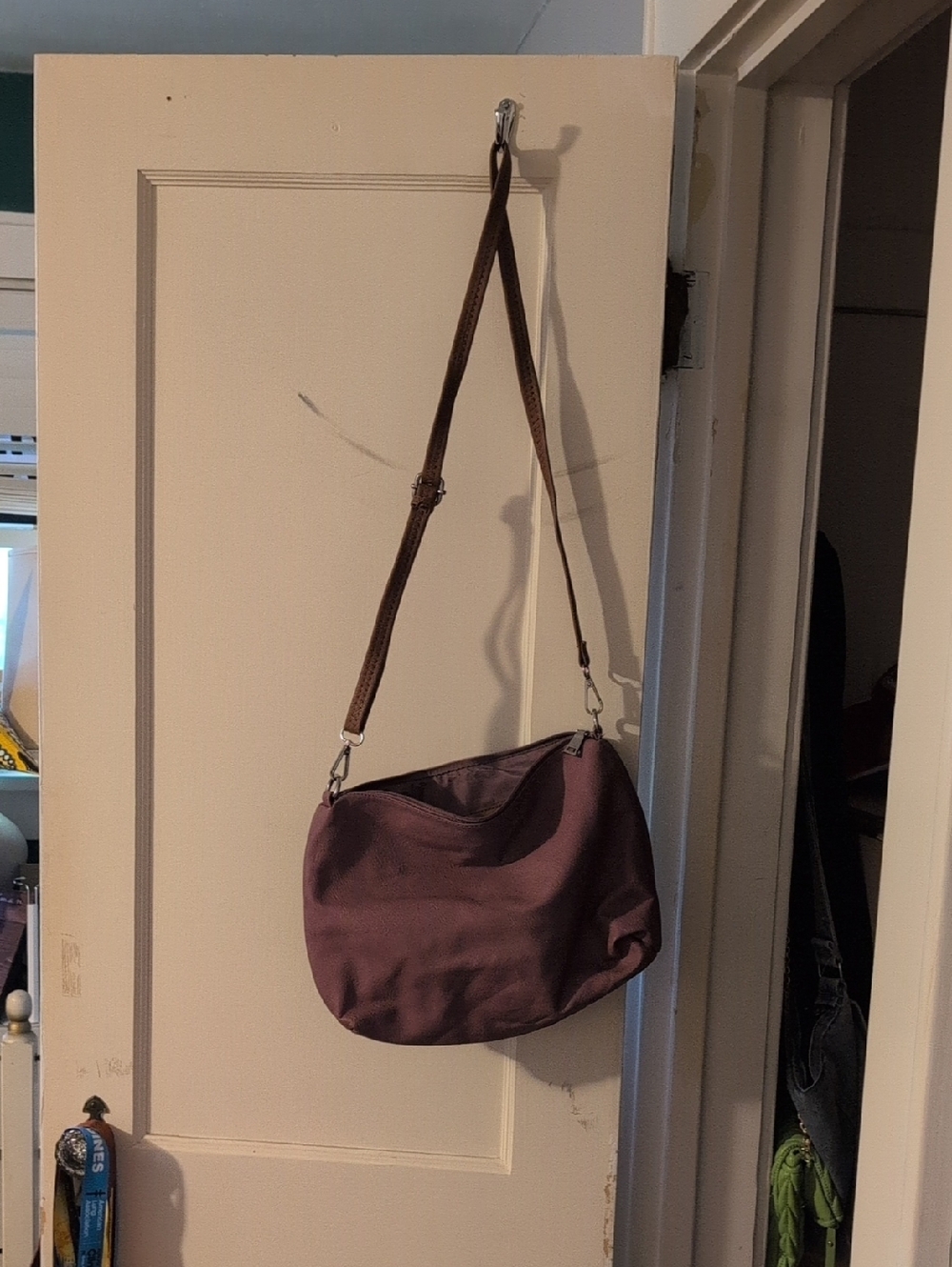 Purple Convertible Crossbody Shoulder Bag